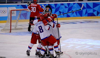 Российские хоккеисты выиграли у сборной Канады на юношеских Олимпийски играх