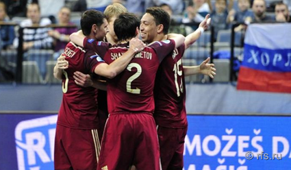Сборная России по мини-футболу одолела команду Азербайджана в 1/4 финала чемпионата Европы