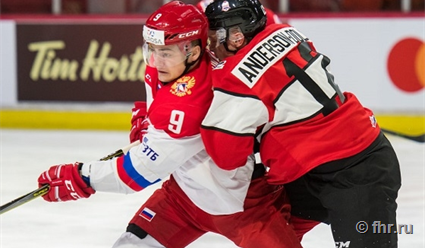 Российские хоккеисты уступили сборной OHL в четвертом матче молодежной Суперсерии-2017