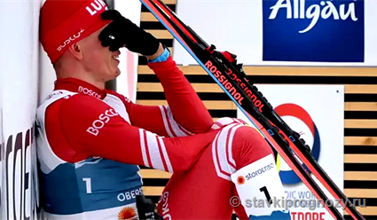 ФЛГР: Поступок Александра Большунова после завершения гонки, когда он толкнул Александра Бакурова, является недопустимым